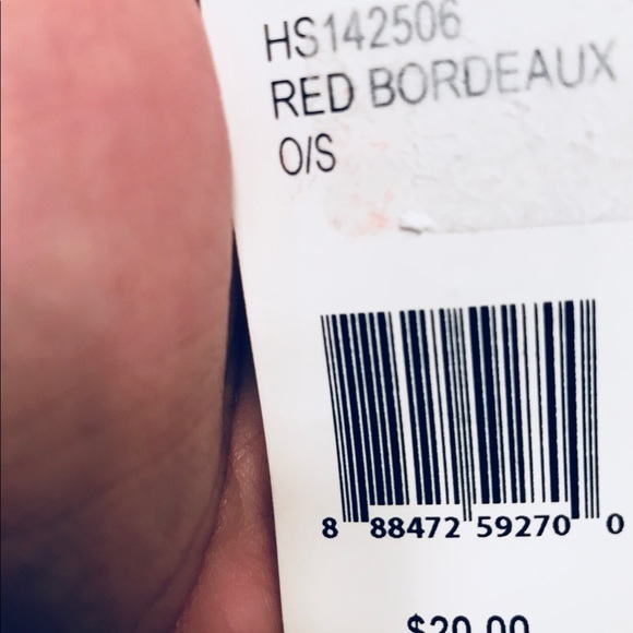 Collection 18 Red Bordeaux Hat - Picture 7 of 7